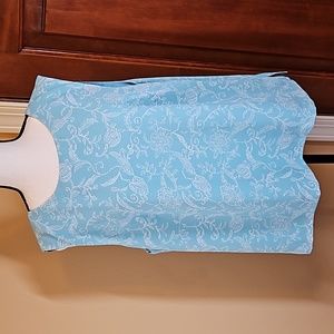 APPLESEED'S TANK TOP 18 AQUA BLUE 100% polyester